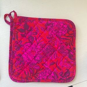 Lilly Pulitzer Potholders Red/Pink